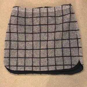 Madewell Windowpane Skirt Size 6
